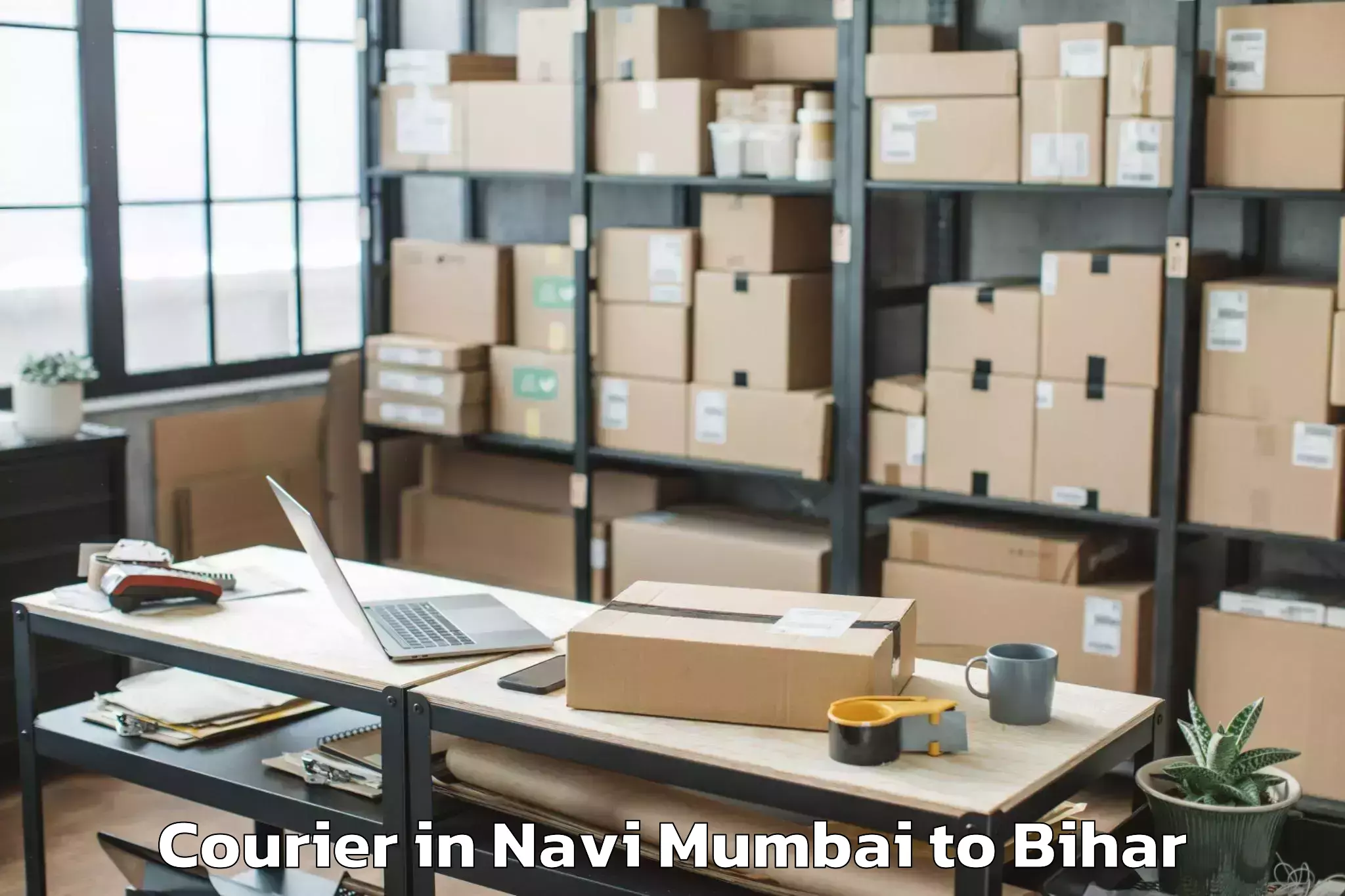 Professional Navi Mumbai to Rajaun Courier